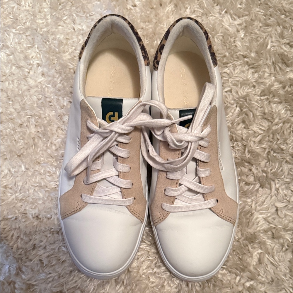 Cole Haan White and Tan Women's Sneakers